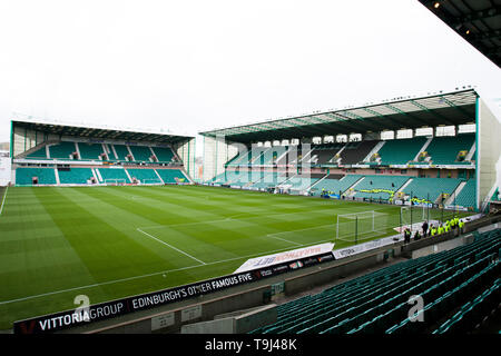 Edinburgh, Schottland, Großbritannien. 19. Mai 2019. Einen allgemeinen Überblick über Ostern Straße, Heimat von Hibernian FC vor dem Ladbrokes Premiership Übereinstimmung zwischen Hibernian und Aberdeen an Ostern Straße am 19. Mai 2019 in Edinbugh, UK. Nur die redaktionelle Nutzung, eine Lizenz für die gewerbliche Nutzung erforderlich. Keine Verwendung in Wetten, Spiele oder einer einzelnen Verein/Liga/player Veröffentlichung. Credit: Scottish Borders, Medien/Alamy leben Nachrichten Stockfoto