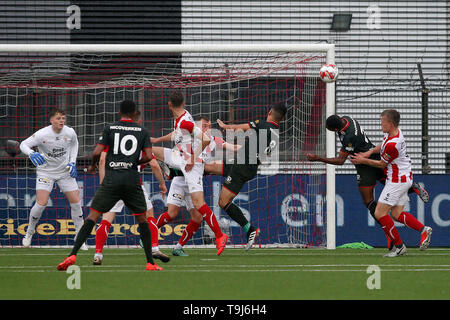 Oss, Niederlande. 19 Mai, 2019. OSS, 19-05-2019, Stadion TOP Oss, Niederländisch Keuken Kampioen divisie Saison 2018/2019 Play Off. Sparta player Deroy Duarte während des Spiels TOP Oss-Sparta. Credit: Pro Schüsse/Alamy leben Nachrichten Stockfoto