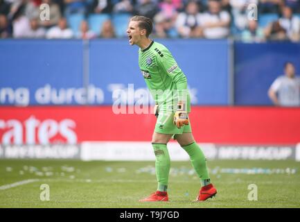 Hamburg, Deutschland. 19 Mai, 2019. firo: 19.05.2019, Fußball, 2.Bundesliga, Saison 2018/2019, 34. Spieltag, Hamburg Hamburg Hamburg - MSV Duisburg Torwart Daniel Mesenholer (Duisburg) | Verwendung der weltweiten Kredit: dpa/Alamy leben Nachrichten Stockfoto