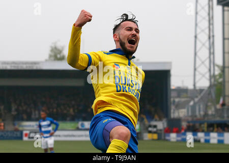 Leeuwarden, Niederlande. 19 Mai, 2019. LEEUWARDEN, 19 Ð 05-2019, cambuur Stadion, Saison 2018 - 2019, Keukenkampioen divisie, Play-offs, cambuur Spieler Robin Maulun während des Spiels SC Cambuur - De Graafschap Credit: Pro Schüsse/Alamy leben Nachrichten Stockfoto