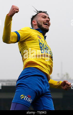 Leeuwarden, Niederlande. 19 Mai, 2019. LEEUWARDEN, 19 Ð 05-2019, cambuur Stadion, Saison 2018 - 2019, Keukenkampioen divisie, Play-offs, cambuur Spieler Robin Maulun während des Spiels SC Cambuur - De Graafschap Credit: Pro Schüsse/Alamy leben Nachrichten Stockfoto