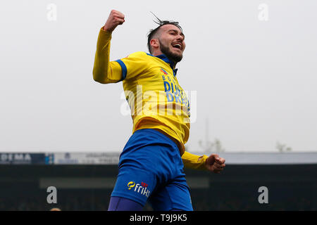 Leeuwarden, Niederlande. 19 Mai, 2019. LEEUWARDEN, 19 Ð 05-2019, cambuur Stadion, Saison 2018 - 2019, Keukenkampioen divisie, Play-offs, cambuur Spieler Robin Maulun während des Spiels SC Cambuur - De Graafschap Credit: Pro Schüsse/Alamy leben Nachrichten Stockfoto