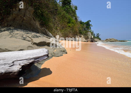 Die meisten wunderschöne, exotische Sitapur Strand auf der Andaman an Neil Insel der Andamanen und Nikobaren Inseln, Indien Stockfoto