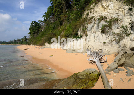 Die Schönsten, exotische Sitapur Strand auf der Andaman an Neil Insel der Andamanen und Nikobaren Inseln, Indien Stockfoto