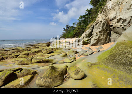 Die Schönsten, exotische Sitapur Strand auf der Andaman an Neil Insel der Andamanen und Nikobaren Inseln, Indien Stockfoto