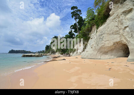 Strand auf der Andaman an Neil Insel der Andamanen und Nikobaren Inseln, Indien Stockfoto