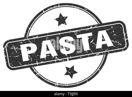 Pasta runde Vintage grunge Stempel Stock Vektor