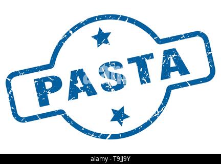 Pasta Pasta Zeichen vintage Stempel. Stock Vektor