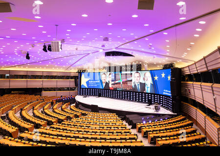 Europäisches Parlamentsgebäude Brüssel, der Plenarsaal, EU-Parlament, Parc Leopold, Leopold Park, Brüssel, Belgien EU Europa Stockfoto