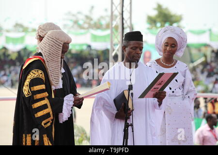 Nigeria militärischen Paraden Stockfoto