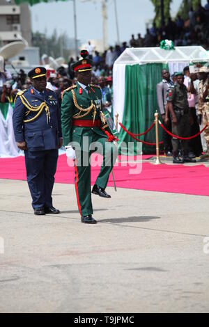 Nigeria militärischen Paraden Stockfoto