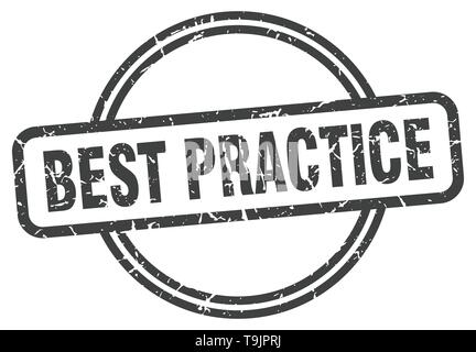 Best practice vintage Stempel. best practice Zeichen Stock Vektor