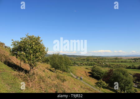 UK Ulverston, Cumbria. Panoramablick von hoad Hill Ulverston, Furness Halbinsel. Stockfoto