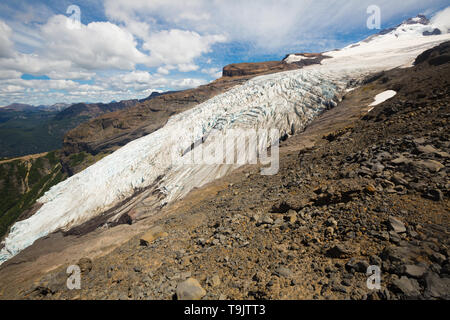 Blick auf Tronador Berg- und Gletscherwelt Alerce und Castano Overa der südlichen Anden Stockfoto