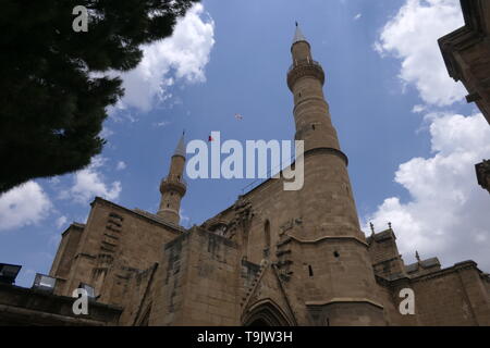 Selimiye Moschee, Lefkosa (Nicosia) direkte Sicht Stockfoto