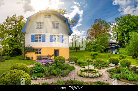 Muenter Haus, auch als das "russische Haus", bewohnt von russischen Malers Wassily Kandinsky und deutschen expressionistischen Maler Gabriele Muenter in Stockfoto