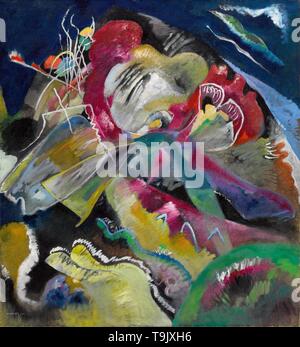 Malen mit weißen Linien. Museum: private Sammlung. Autor: Wassily Kandinsky Wassiljewitsch. Stockfoto