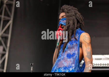 Mai 17, 2019 - Columbus, Ohio, USA - THEOGM von Ho 99 o9 während der Sonic Temple Music Festival an der MAPFRE Stadion in Columbus, Ohio (Credit Bild: © Daniel DeSlover/ZUMA Draht) Stockfoto