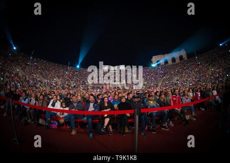 Jovanotti durchgeführt in der Arena di Verona 2018 Stockfoto