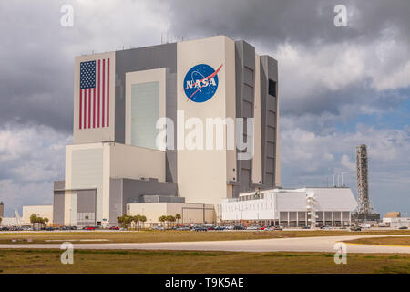 Die riesigen vab wird verwendet, um Raketen vor ihrer Markteinführung vorzubereiten Stockfoto