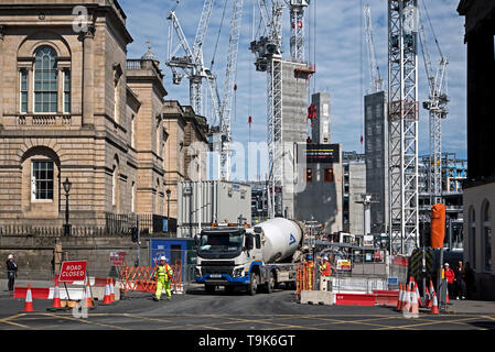 Die Sanierung der St James Zentrum am östlichen Ende der Princes Street, Edinburgh, Schottland, Großbritannien. Stockfoto