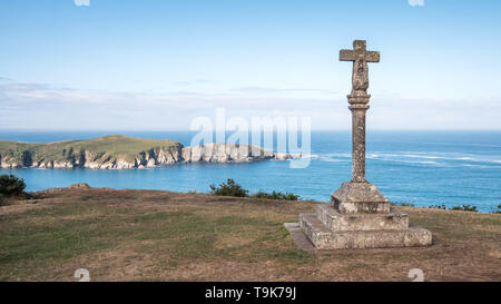 Kalvarienberg in der Kapelle von San Antonio de Corveiro, Cedeira, Galizien, Spanien Stockfoto