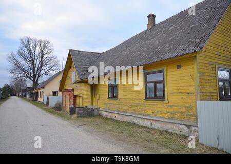 Die russischen Altgläubigen Dorf Varnja, Tartu County, Estland, April 2018. Stockfoto