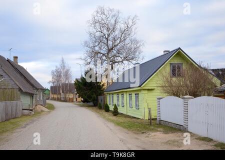 Die russischen Altgläubigen Dorf Varnja, Tartu County, Estland, April 2018. Stockfoto