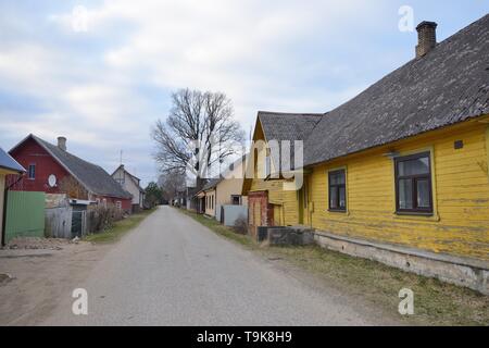 Die russischen Altgläubigen Dorf Varnja, Tartu County, Estland, April 2018. Stockfoto