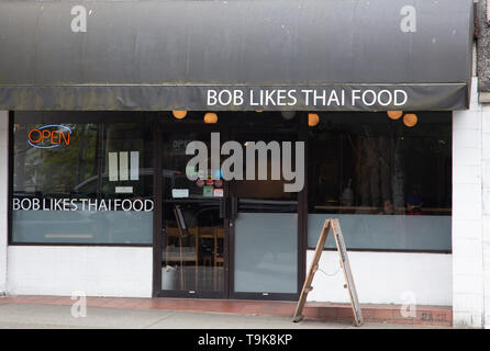 Bob mag Thai Food Stockfoto