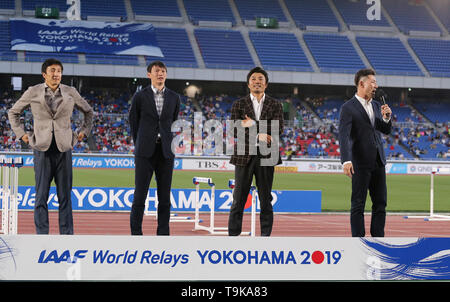 YOKOHAMA, Japan - 10. Mai: Die eröffnungsfeier am Tag 1 des 2019 IAAF World Relais Meisterschaften an der Nissan Stadion am Samstag, den 11. Mai 2019 in Yokohama, Japan. (Foto von Roger Sedres für die Iaaf) Stockfoto