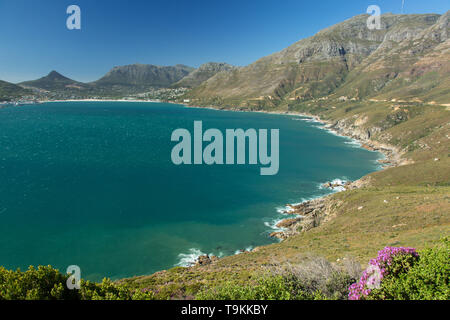 Szenische Sicht auf den Chapman's Peak in Kapstadt, Südafrika Stockfoto