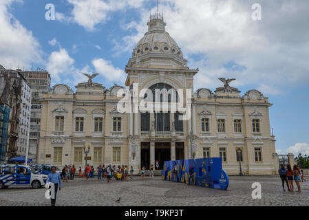 Salvador, Brasilien - 5. Februar 2019: historische Palast der Rio Branco in Salvador Bahia in Brasilien Stockfoto