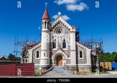 Renovierung St. Franziskus von Assisi Römisch-katholische Kirche gebaut auf alten Rum Distillery "Port of Spain" "Trinidad und Tobago" Stockfoto