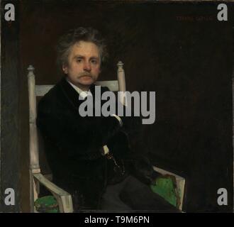 Portrait von Edvard Grieg (1843-1907). Museum: Nasjonalmuseet für Kunst, Arkitektur og Design, Oslo. Autor: EILIF PETERSSEN. Stockfoto