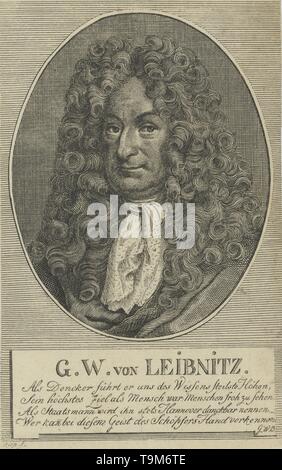 Gottfried Wilhelm Leibniz (1646-1716). Museum: private Sammlung. Autor: anonym. Stockfoto