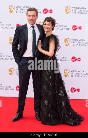 London, Großbritannien. 12. Mai 2019. Damian Lewis und Helen McCrory nehmen an der Virgin Media British Academy Television Awards Zeremonie an der Royal Festival Hall. Credit: Wiktor Szymanowicz/Alamy leben Nachrichten Stockfoto