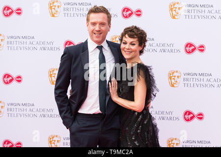 London, Großbritannien. 12. Mai 2019. Damian Lewis und Helen McCrory nehmen an der Virgin Media British Academy Television Awards Zeremonie an der Royal Festival Hall. Credit: Wiktor Szymanowicz/Alamy leben Nachrichten Stockfoto