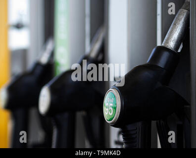 Kraftstoffpumpe Einfüllstutzen Stockfoto