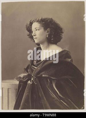 Portrait von Sarah Bernhardt (1844-1923). Museum: BIBLIOTHEQUE NATIONALE DE FRANCE. Autor: gaspard-félix Nadar. Stockfoto