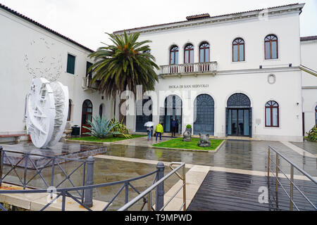 Venedig, Italien-11 Apr 2019 - Blick auf Venice International University, ein Konsortium von italienischen und internationalen Universitäten, befindet sich auf der Insel Stockfoto