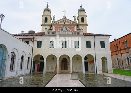 Venedig, Italien-11 Apr 2019 - Blick auf Venice International University, ein Konsortium von italienischen und internationalen Universitäten, befindet sich auf der Insel Stockfoto