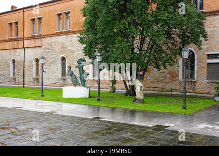 Venedig, Italien-11 Apr 2019 - Blick auf Venice International University, ein Konsortium von italienischen und internationalen Universitäten, befindet sich auf der Insel Stockfoto