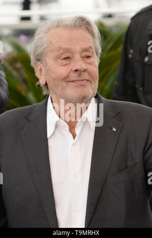 Mai 19, 2019 - Cannes, Frankreich - Cannes, Frankreich - 19. Mai: Alain Delon besucht das Fotoshooting für Palme D'Or D'Honneur während die 72. jährlichen Filmfestspiele von Cannes am 19. Mai 2019 in Cannes, Frankreich. (Bild: © Friedrich InjimbertZUMA Draht) Stockfoto