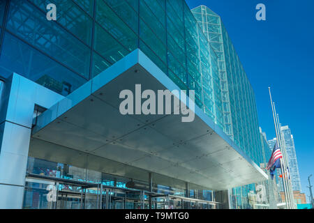 Eingang Jacob K. Javits Convention Center (© James Ingo befreit 1986) 11 AVENUE MANHATTAN NEW YORK CITY USA Stockfoto