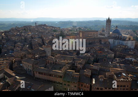 Blick auf italienischen Stadt Siena, Toskana Stockfoto