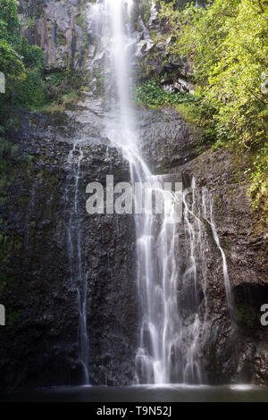Wailua Wasserfälle in Maui Stockfoto