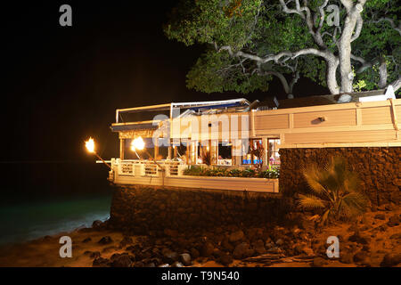 Bubba Gump Shrimp Co. am Ufer von Lahaina, Maui. Stockfoto