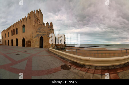 Die Chipiona Castle ist eine alte Festung, in der Gemeinde von Chipiona, in der Provinz Cadiz, Spanien. Stockfoto