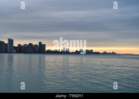 Iconic Blick auf Chicago, Illinois, USA Stockfoto